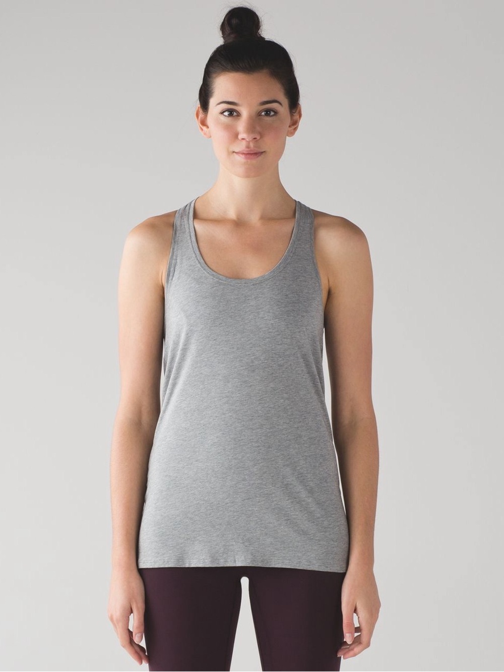 Lululemon Yogi Racerback Tank Heathered Medium Grey